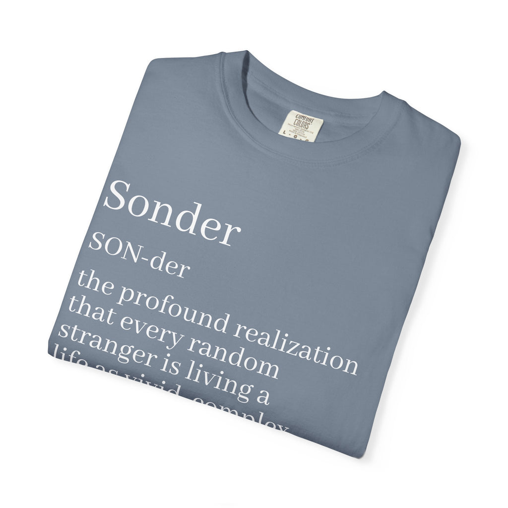 Sonder Definition T-Shirt — Typography Tee Celebrating Empathy