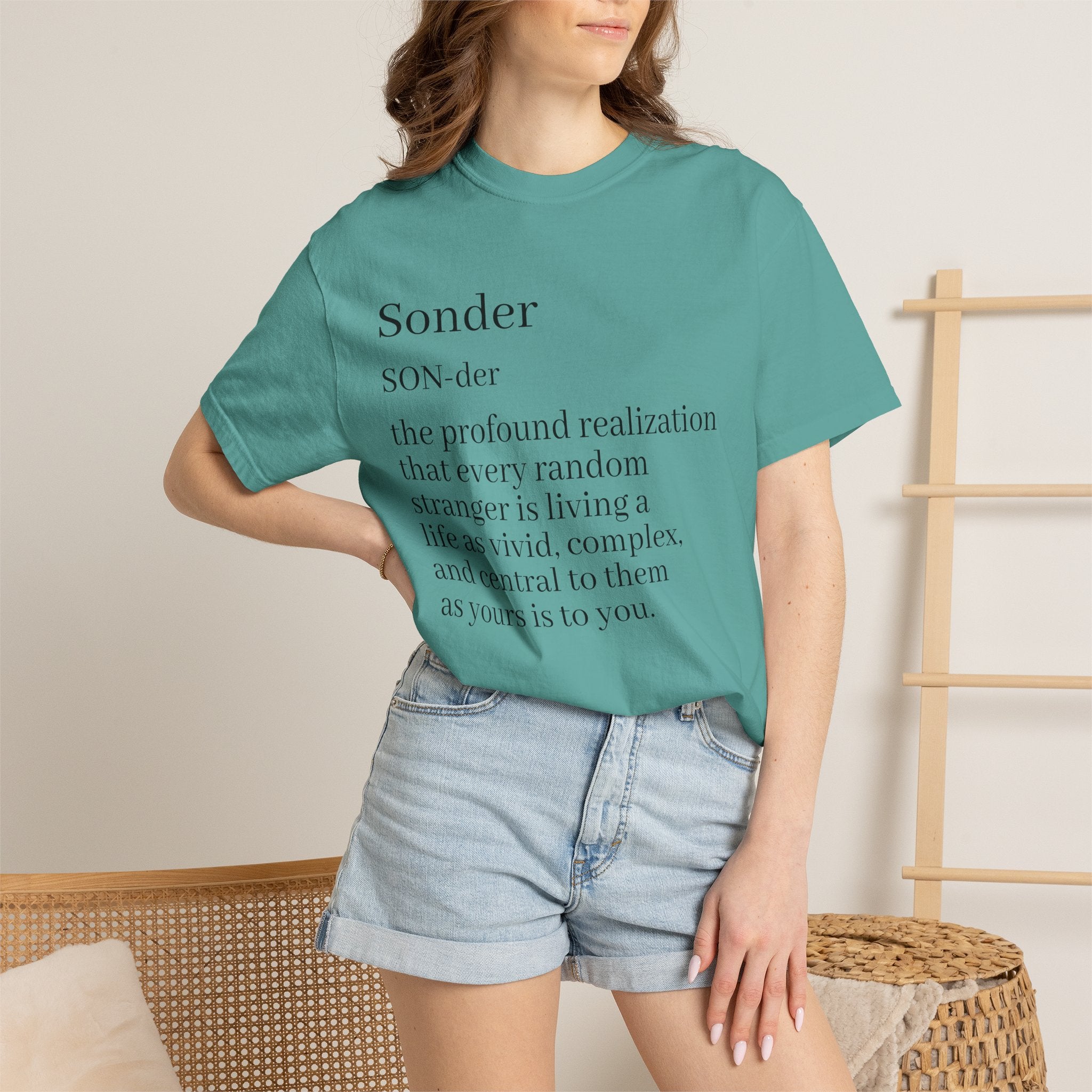 Sonder Definition T-Shirt — Typography Tee Celebrating Empathy