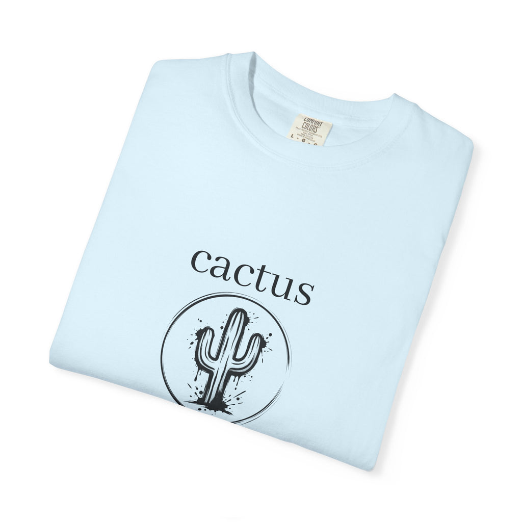 Cactus Graphic T-Shirt — Minimal Desert Tee with 'cactus' Text