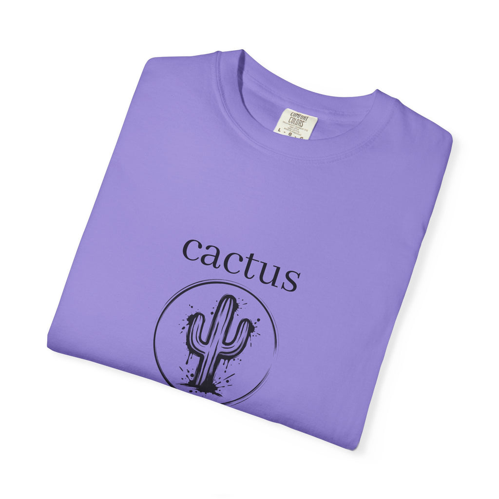 Cactus Graphic T-Shirt — Minimal Desert Tee with 'cactus' Text