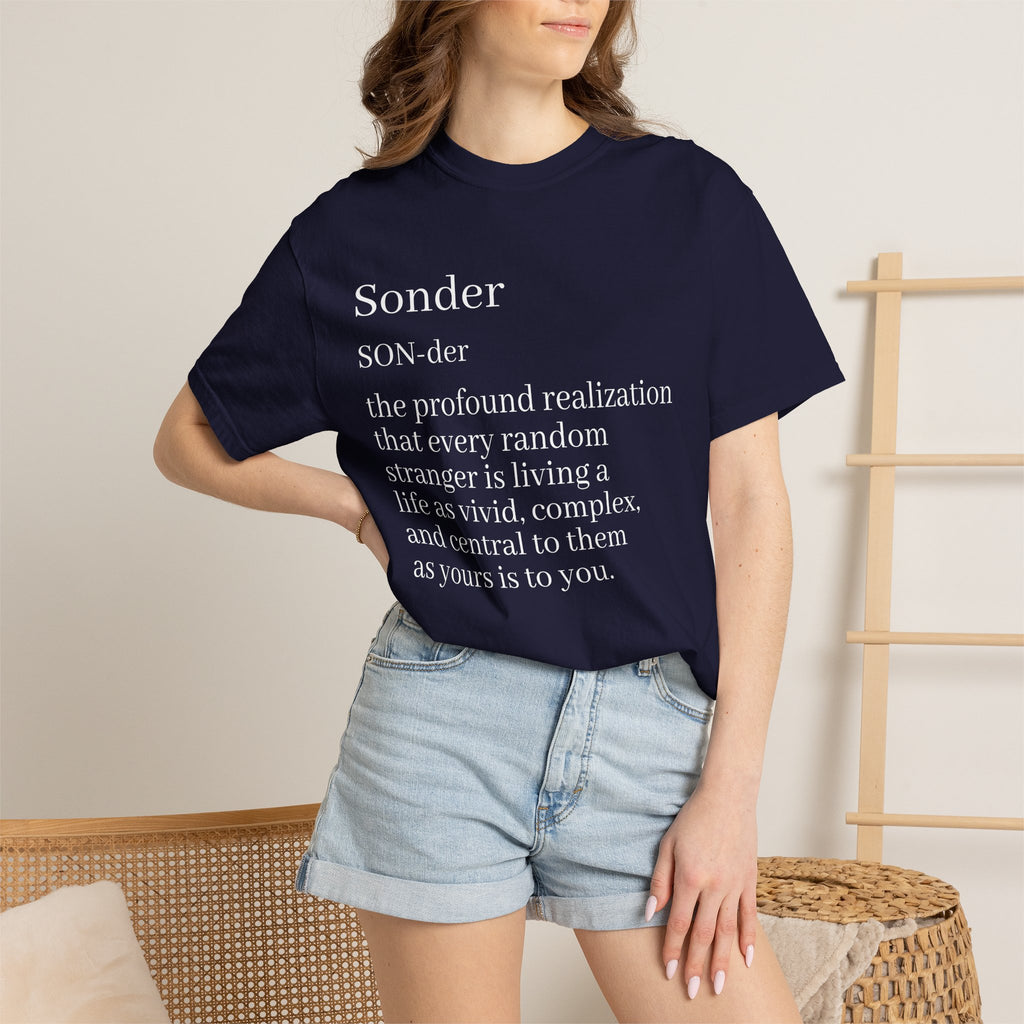 Sonder Definition T-Shirt — Typography Tee Celebrating Empathy