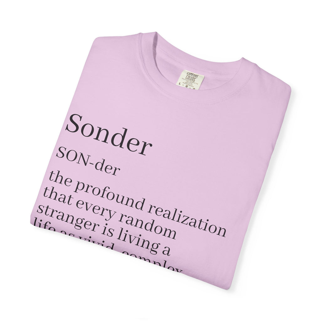 Sonder Definition T-Shirt — Typography Tee Celebrating Empathy