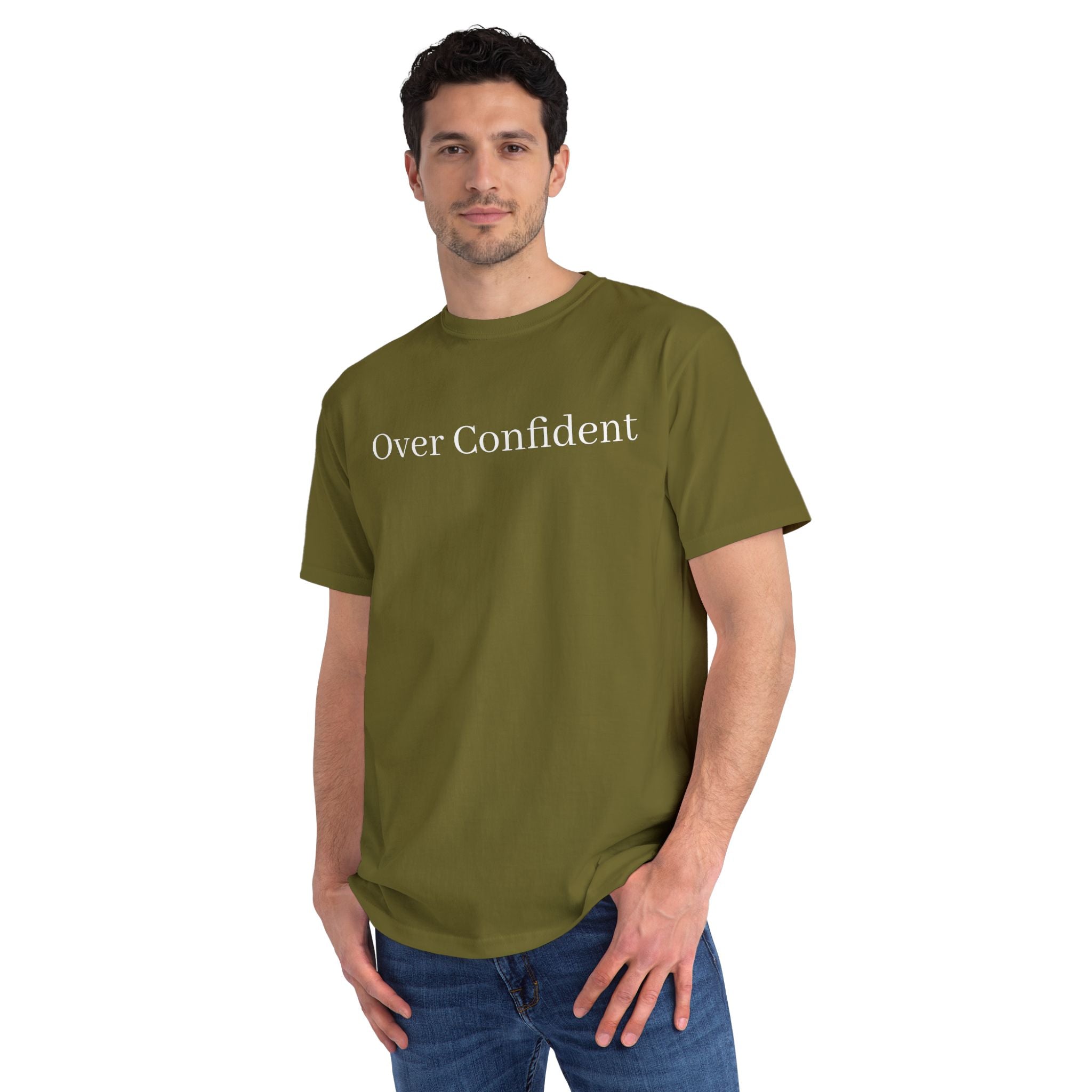 Over Confident T-Shirt — Minimal Script Tee for Bold, Playful Self-Expression