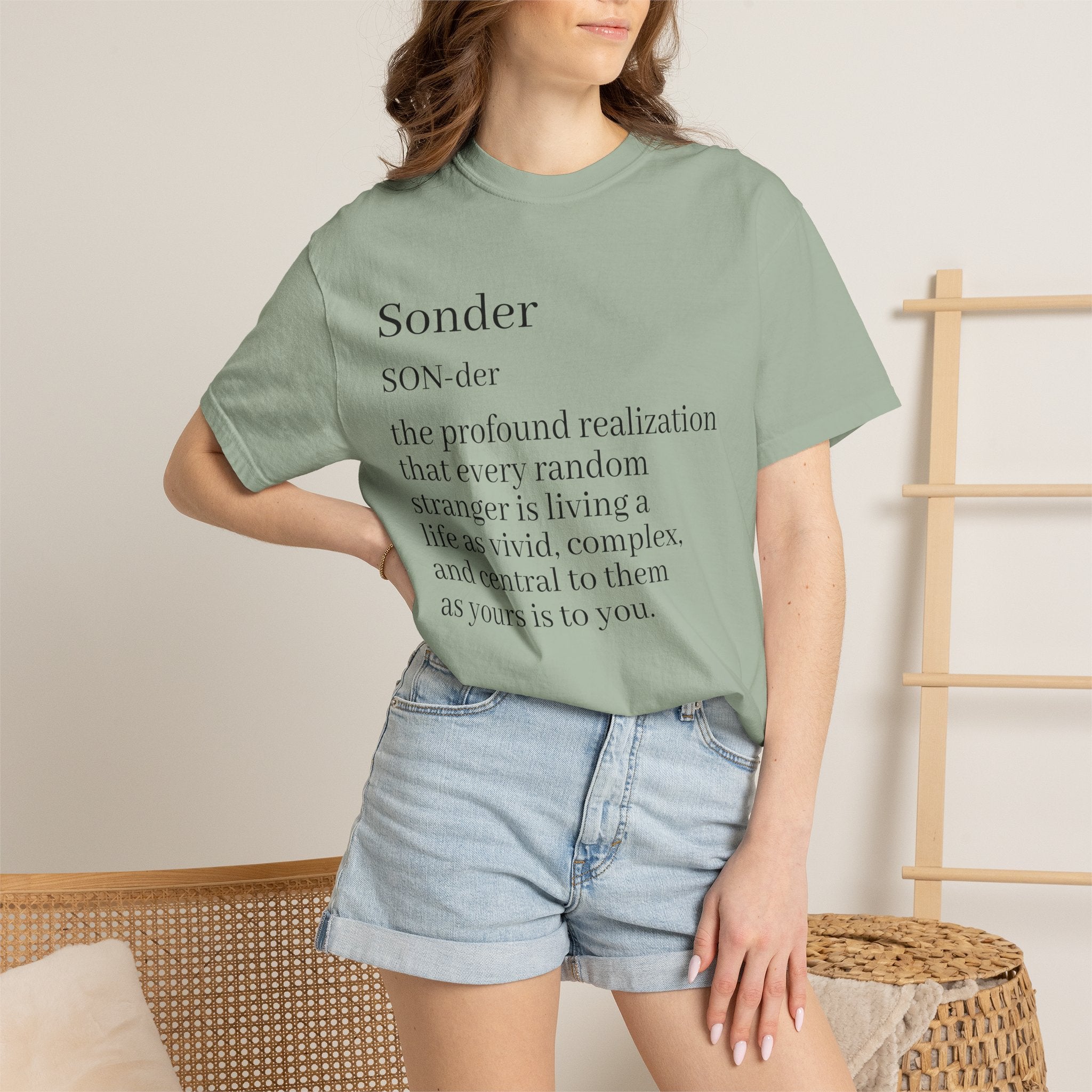 Sonder Definition T-Shirt — Typography Tee Celebrating Empathy