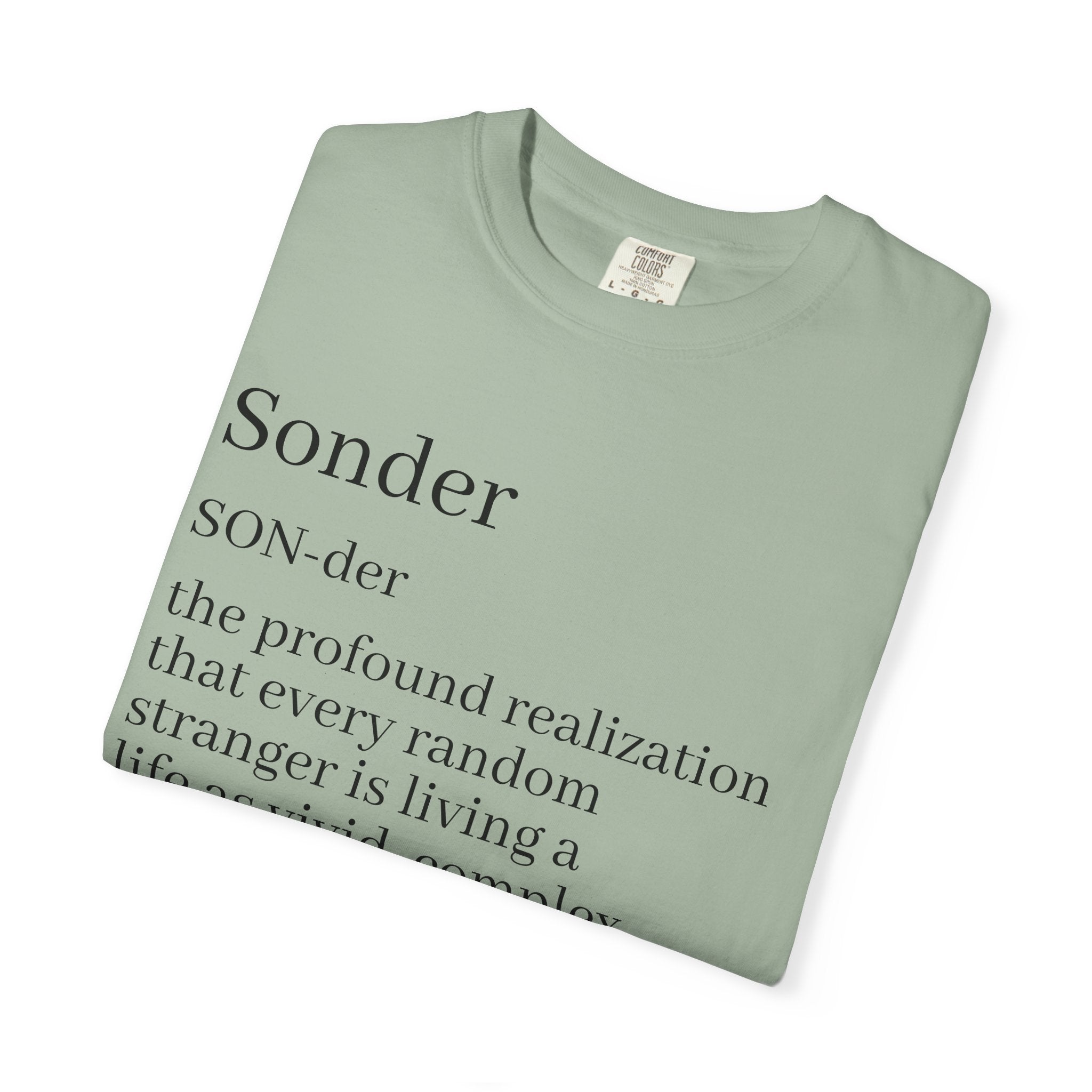 Sonder Definition T-Shirt — Typography Tee Celebrating Empathy