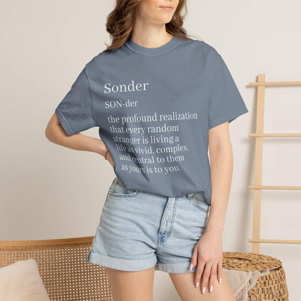 Sonder Definition T-Shirt — Typography Tee Celebrating Empathy