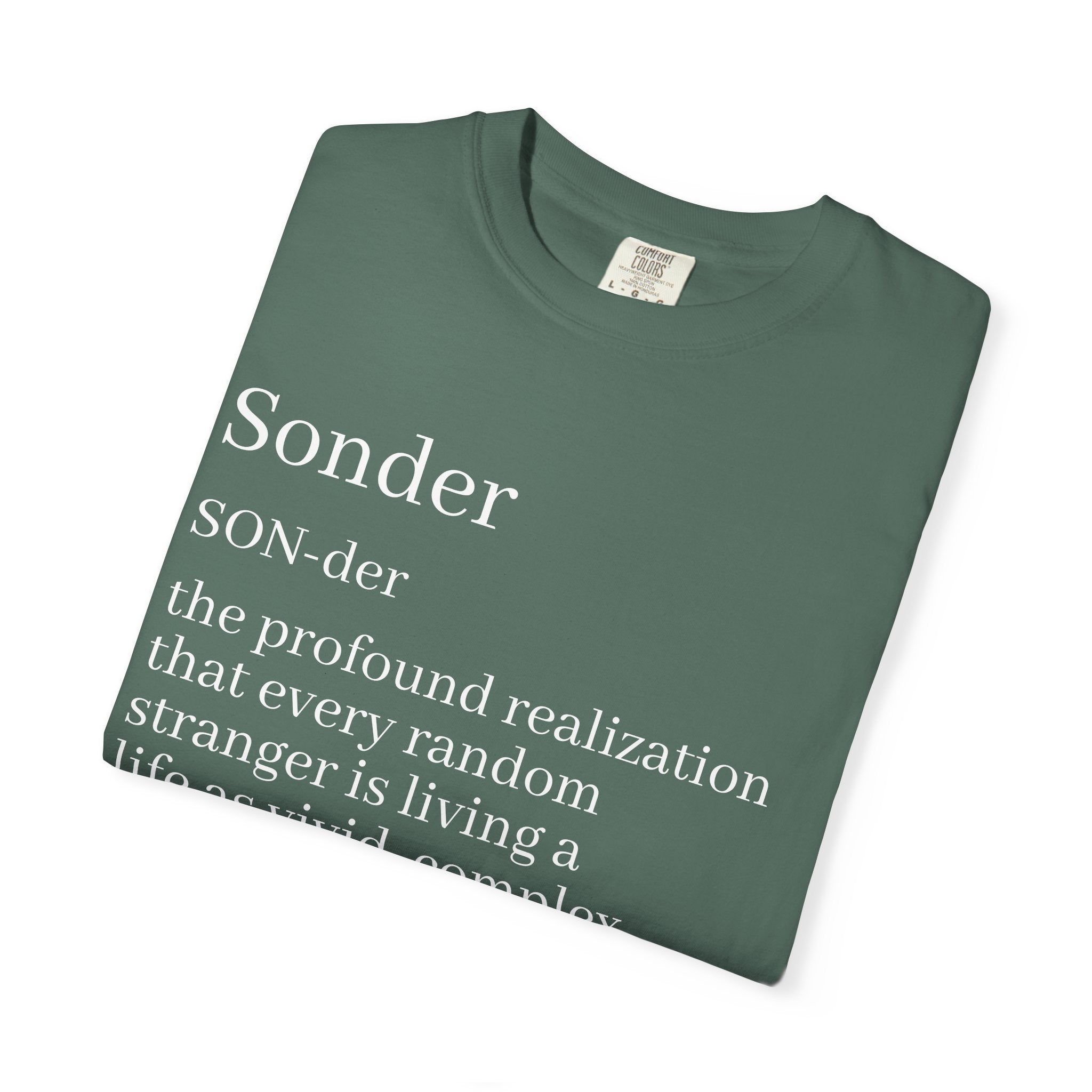 Sonder Definition T-Shirt — Typography Tee Celebrating Empathy