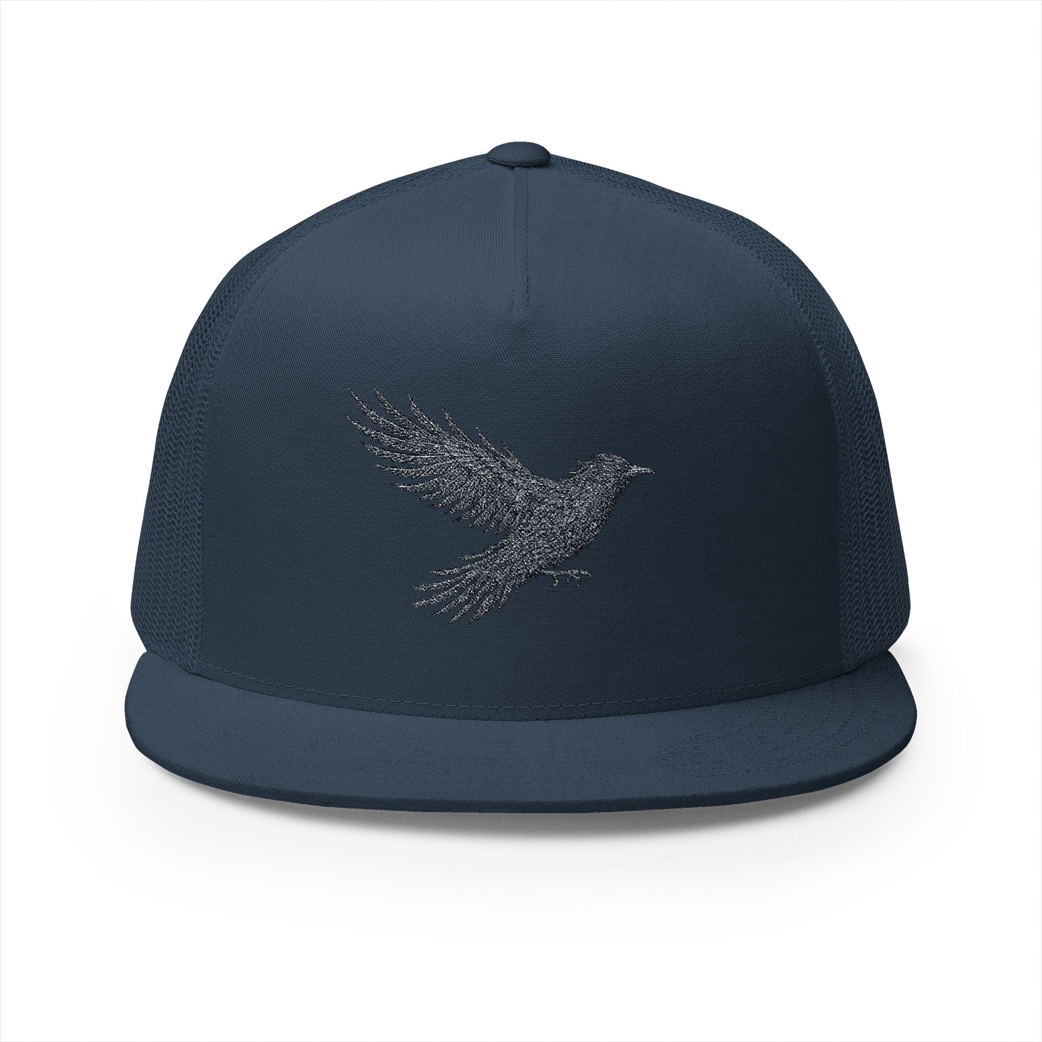 Embellished Dove Trucker Cap — Sparkle Bird Mesh Hat