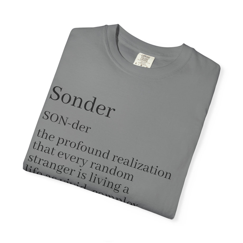 Sonder Definition T-Shirt — Typography Tee Celebrating Empathy
