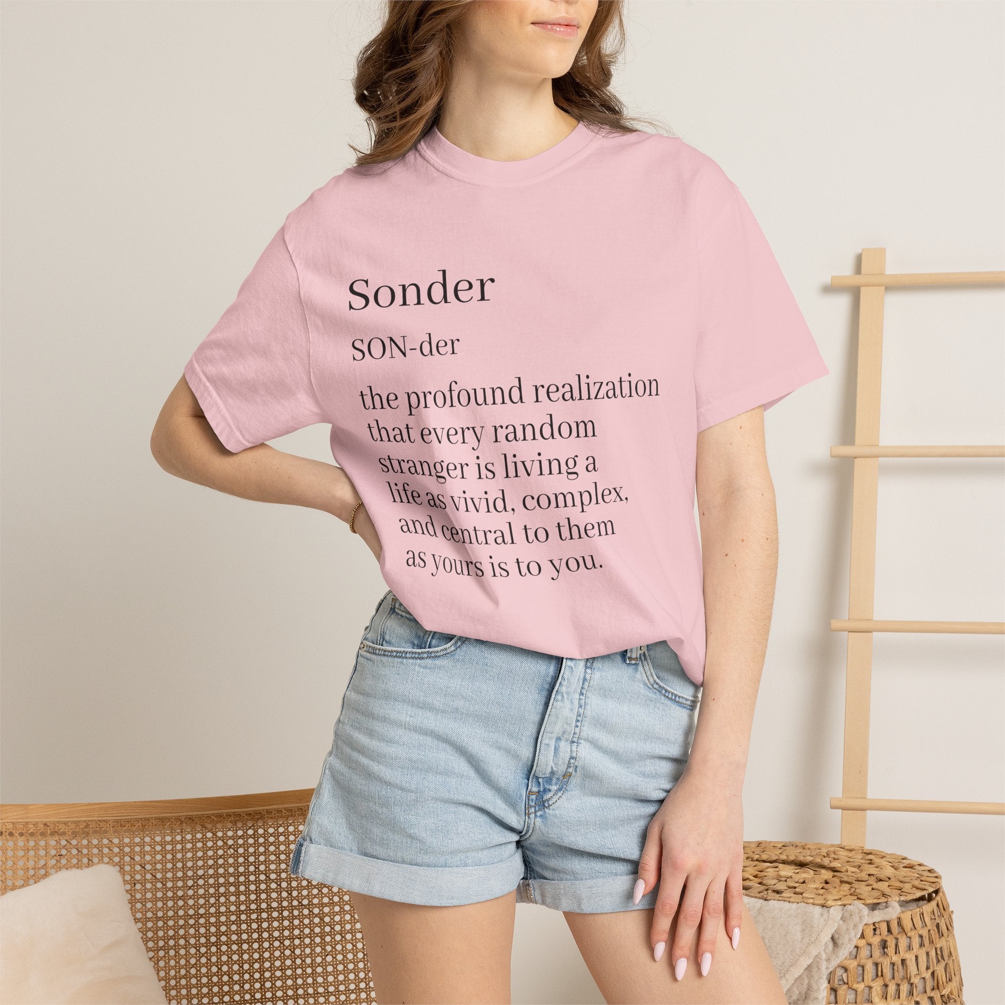 Sonder Definition T-Shirt — Typography Tee Celebrating Empathy