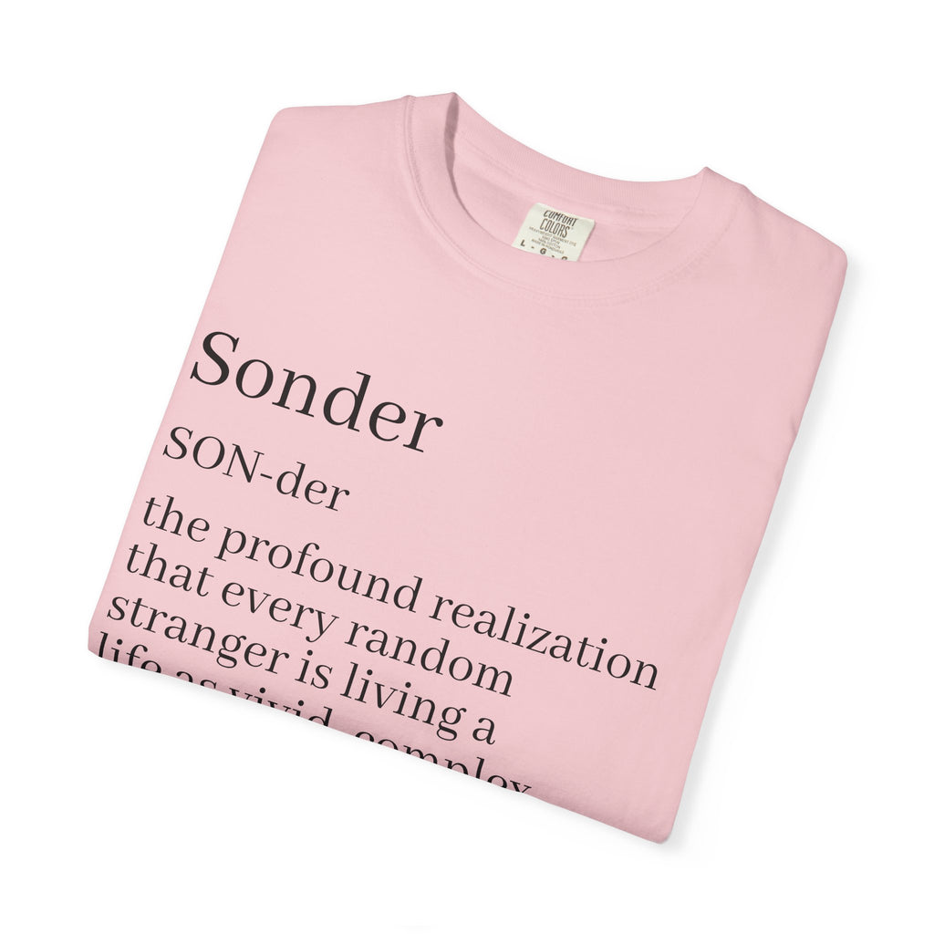 Sonder Definition T-Shirt — Typography Tee Celebrating Empathy