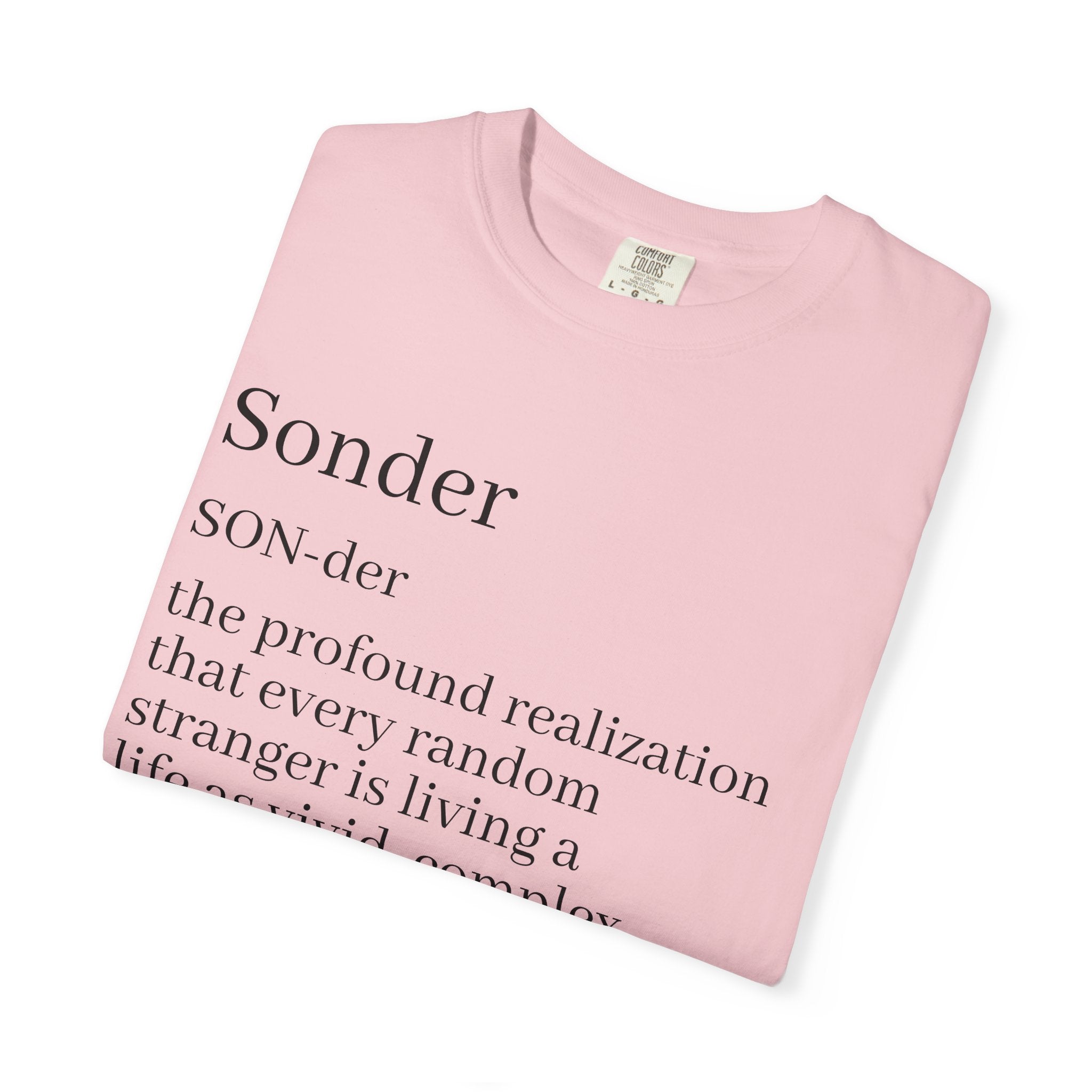 Sonder Definition T-Shirt — Typography Tee Celebrating Empathy