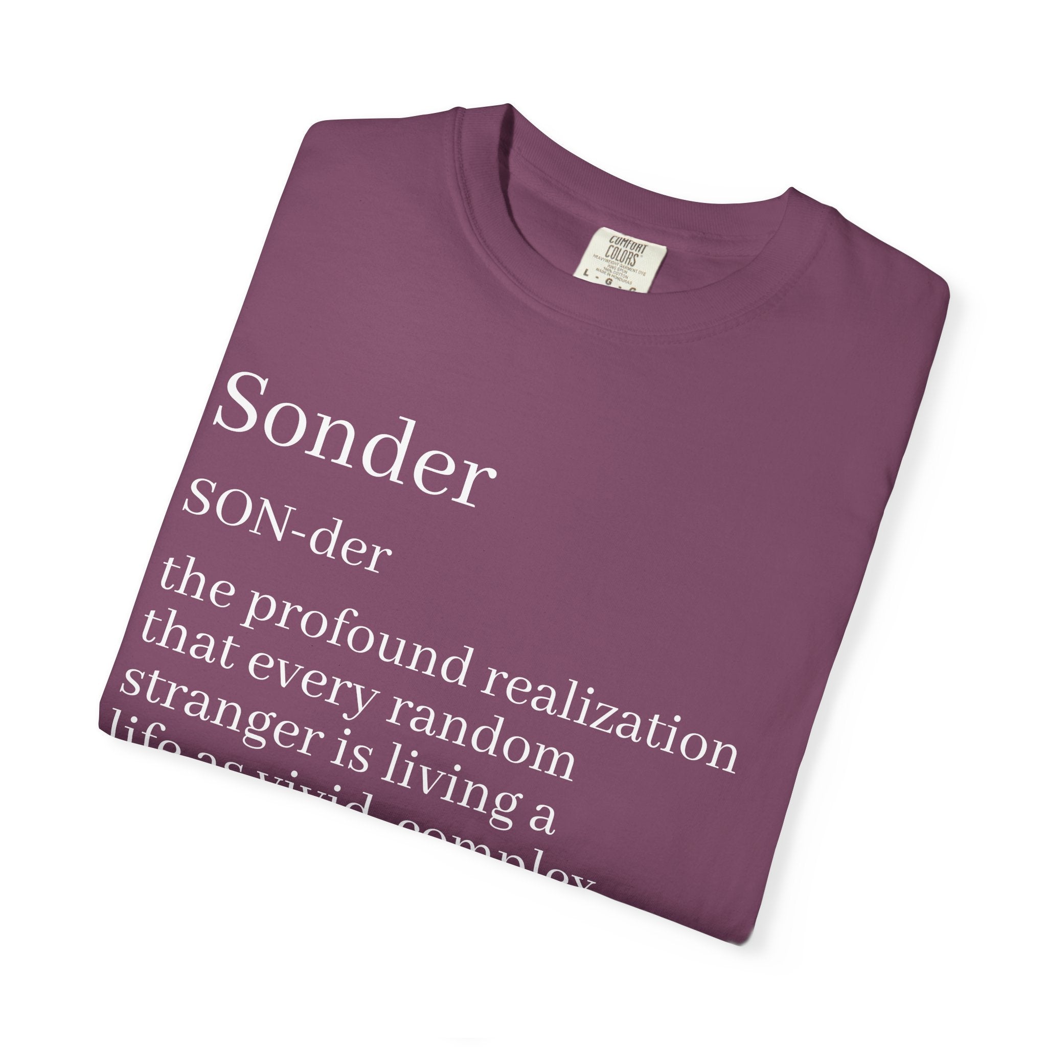 Sonder Definition T-Shirt — Typography Tee Celebrating Empathy