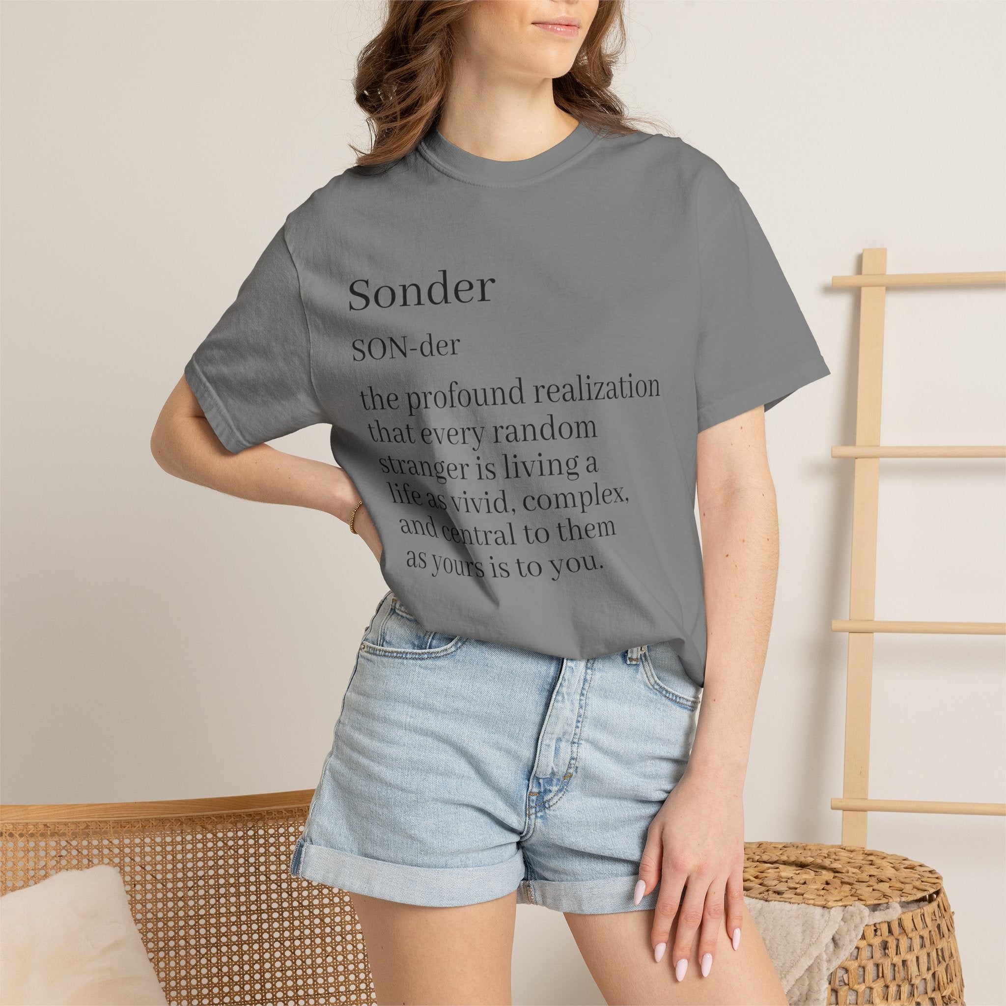 Sonder Definition T-Shirt — Typography Tee Celebrating Empathy