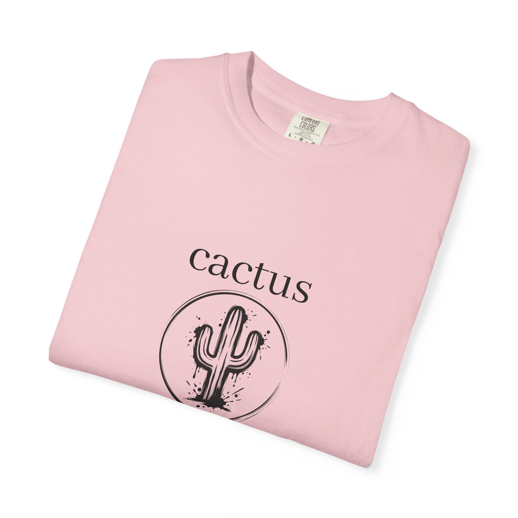 Cactus Graphic T-Shirt — Minimal Desert Tee with 'cactus' Text