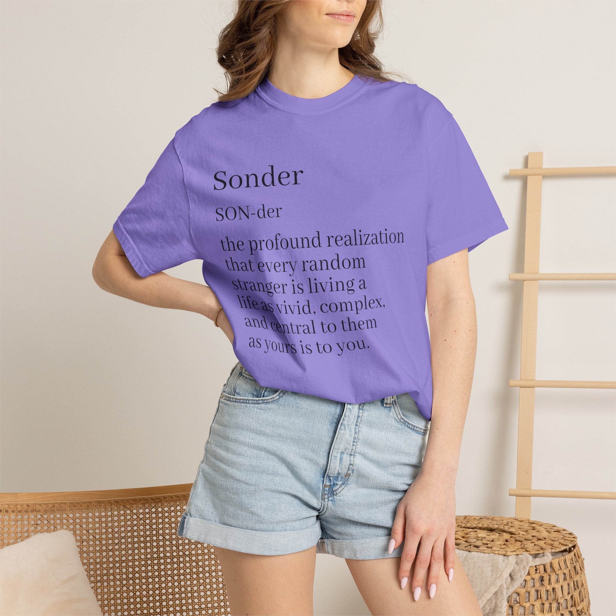 Sonder Definition T-Shirt — Typography Tee Celebrating Empathy