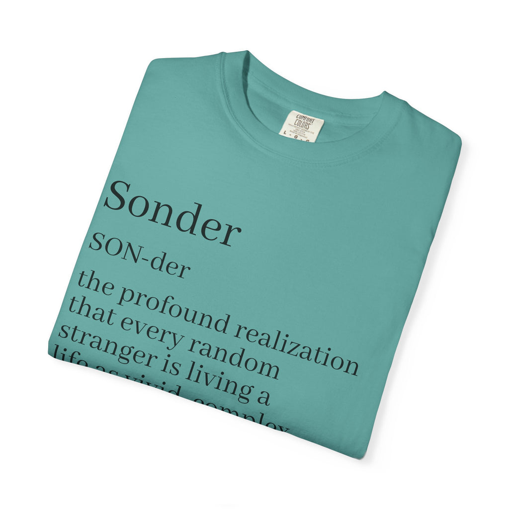 Sonder Definition T-Shirt — Typography Tee Celebrating Empathy