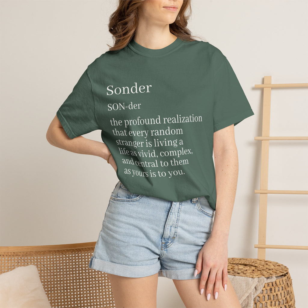 Sonder Definition T-Shirt — Typography Tee Celebrating Empathy