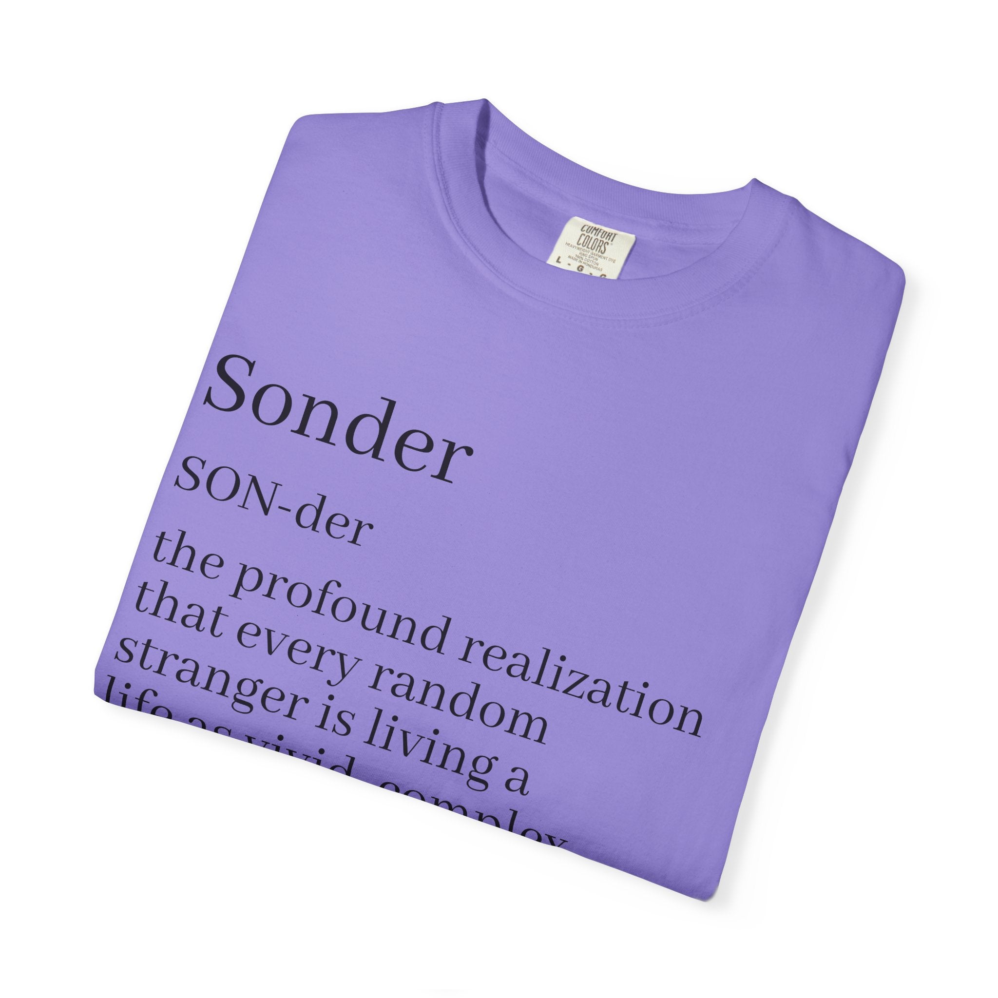 Sonder Definition T-Shirt — Typography Tee Celebrating Empathy
