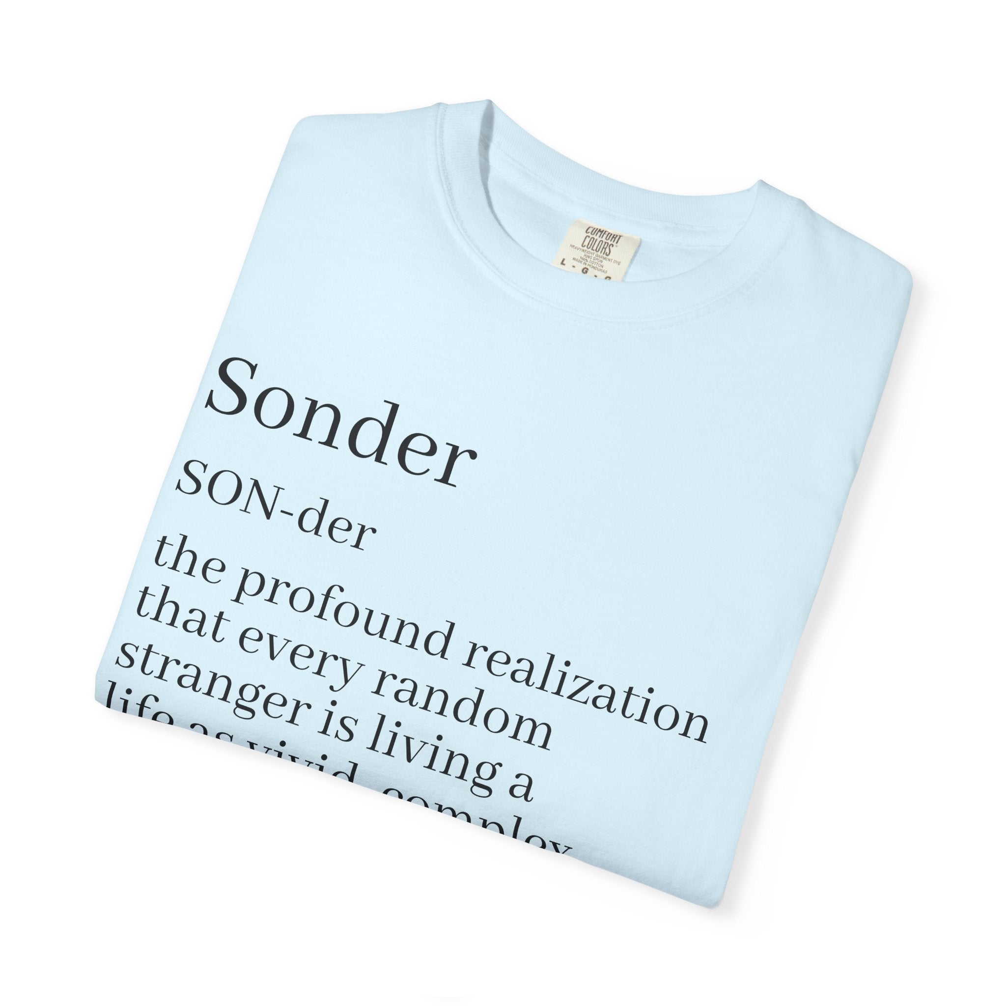 Sonder Definition T-Shirt — Typography Tee Celebrating Empathy