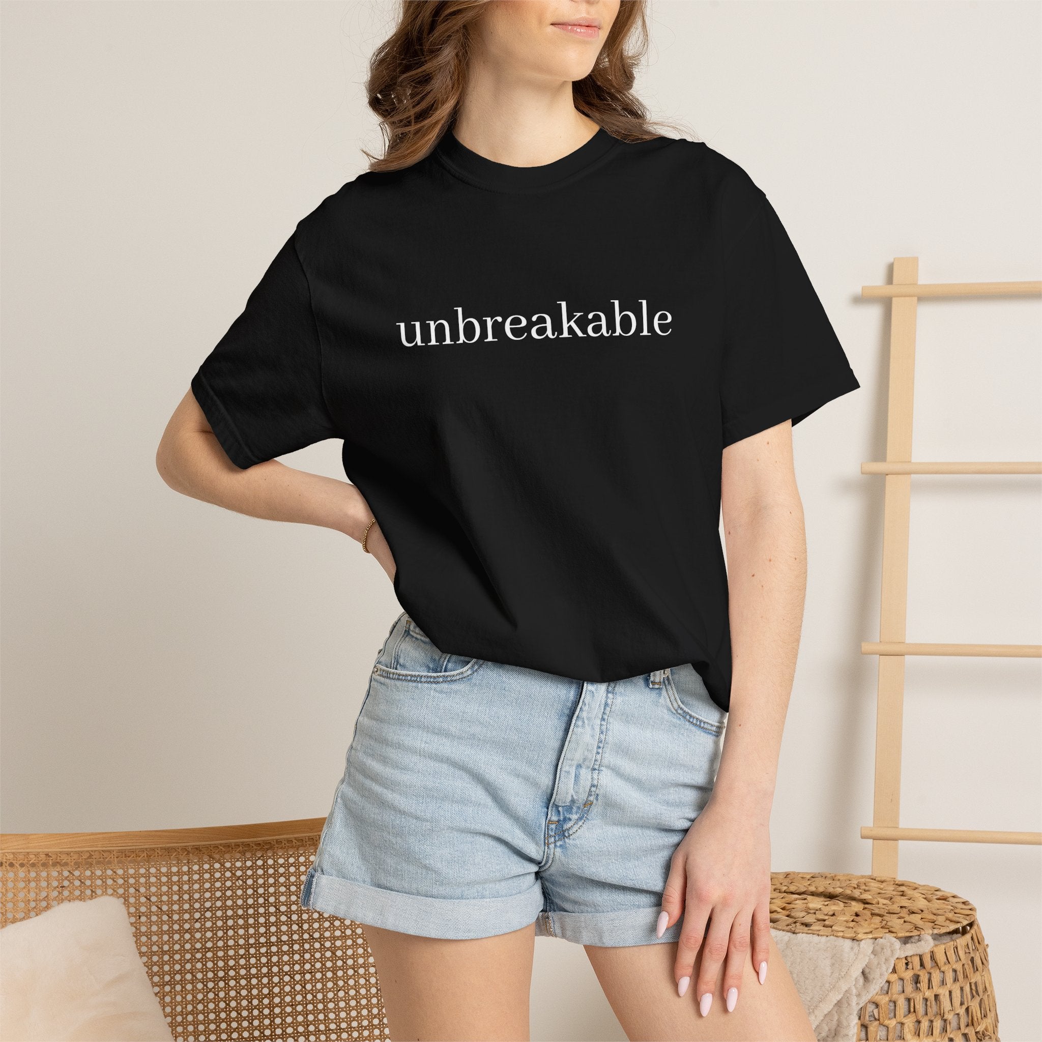 Unbreakable Graphic T-Shirt — Minimalist Empowerment Tee