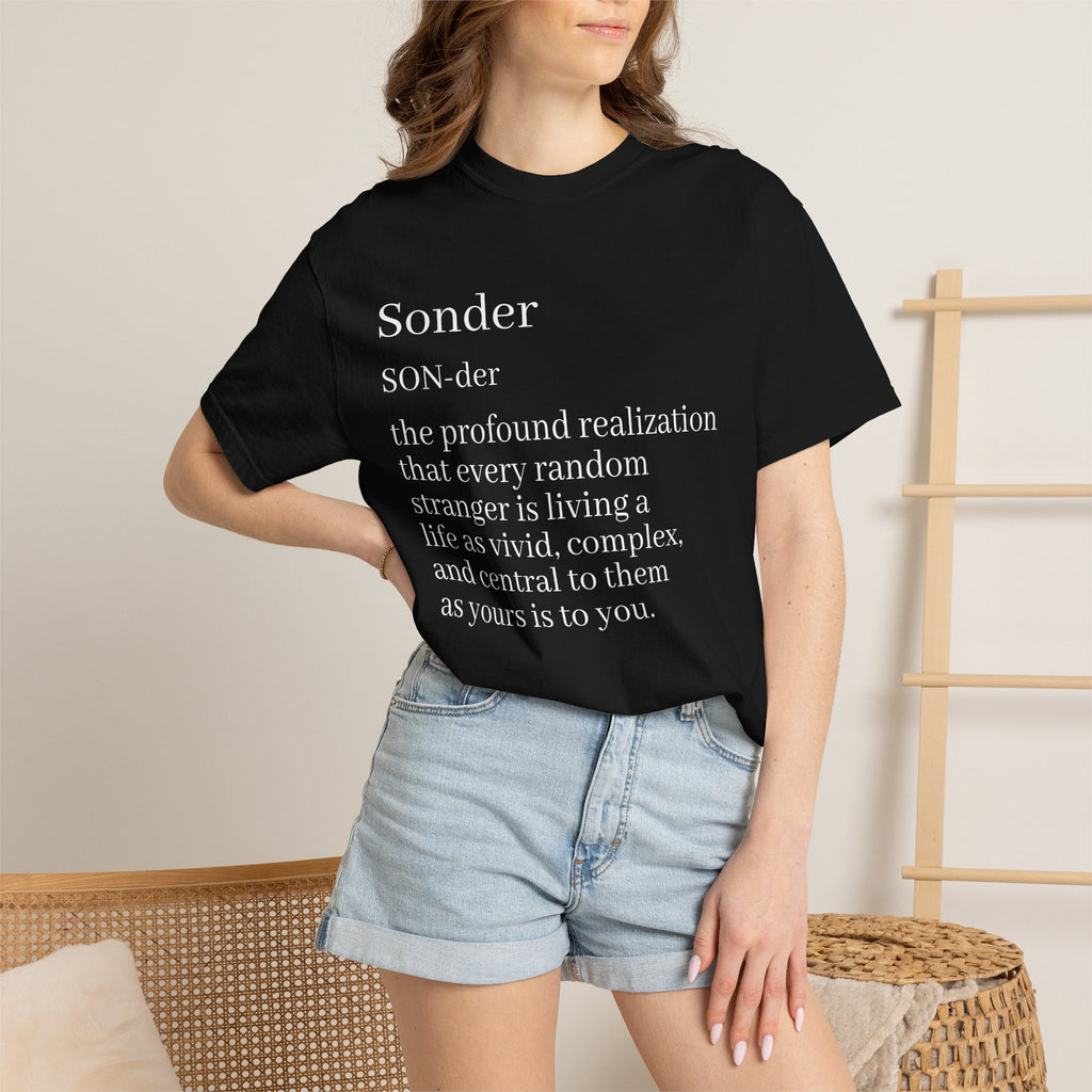 Sonder Definition T-Shirt — Typography Tee Celebrating Empathy