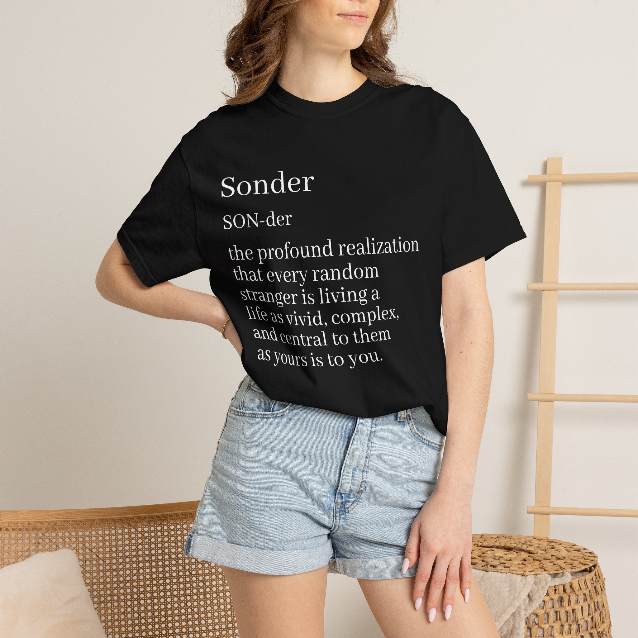 Sonder Definition T-Shirt — Typography Tee Celebrating Empathy