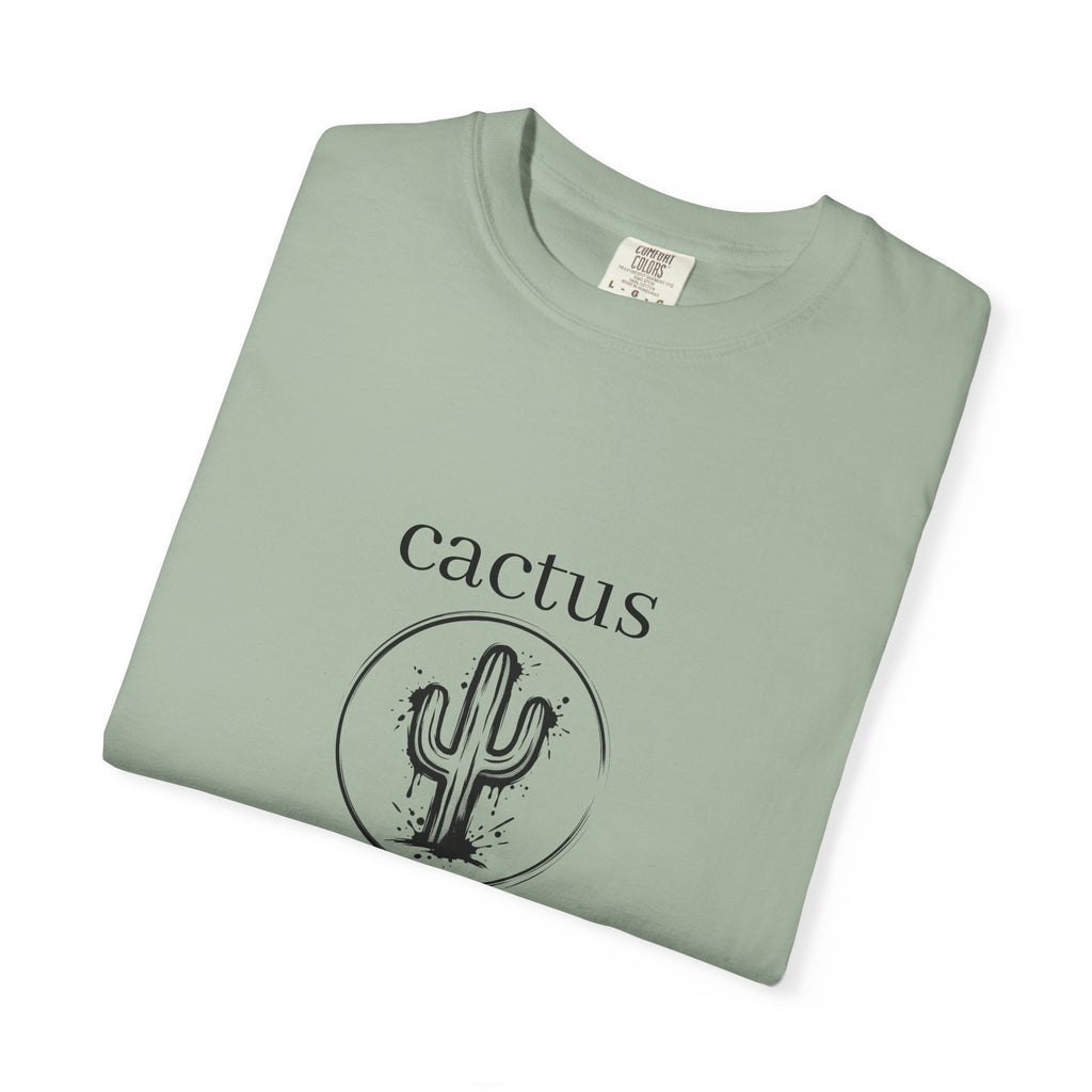 Cactus Graphic T-Shirt — Minimal Desert Tee with 'cactus' Text