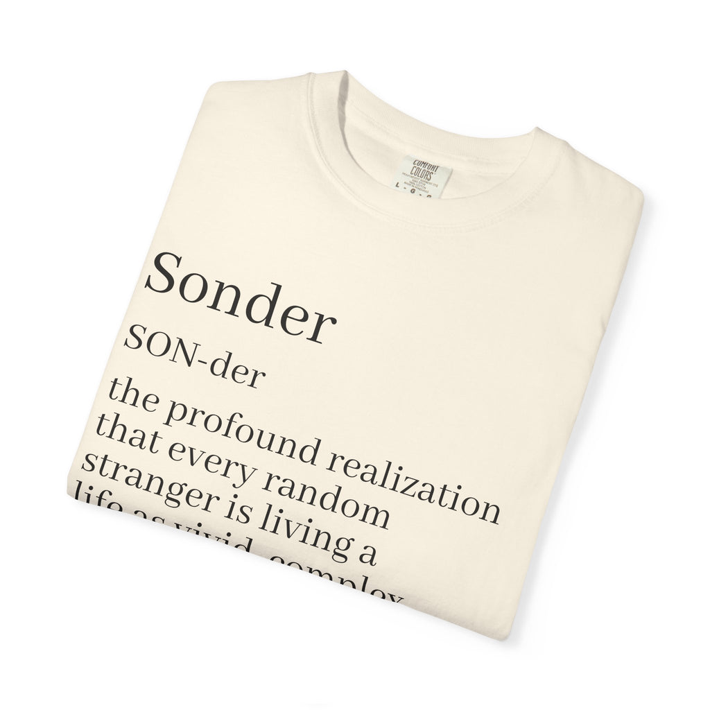 Sonder Definition T-Shirt — Typography Tee Celebrating Empathy