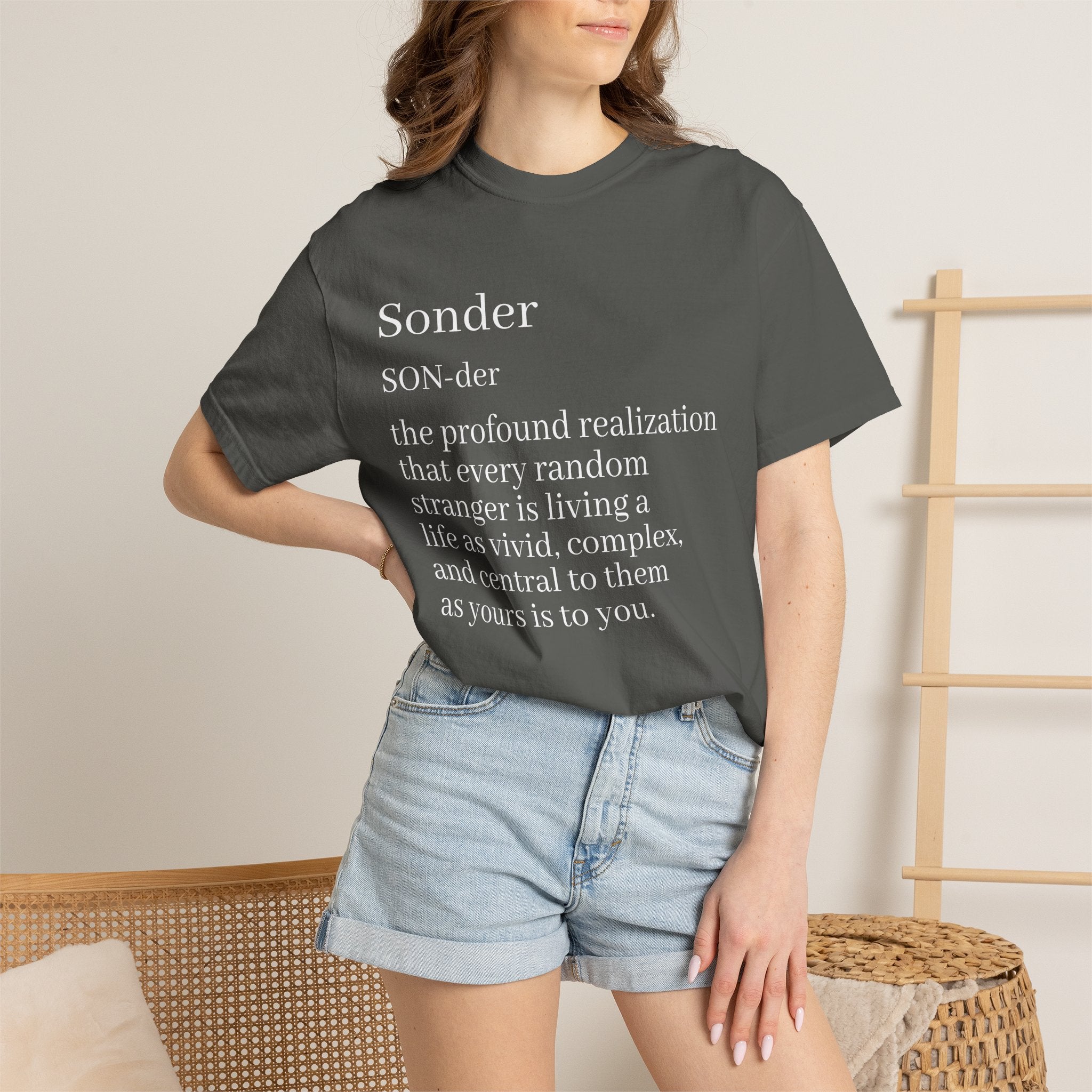 Sonder Definition T-Shirt — Typography Tee Celebrating Empathy