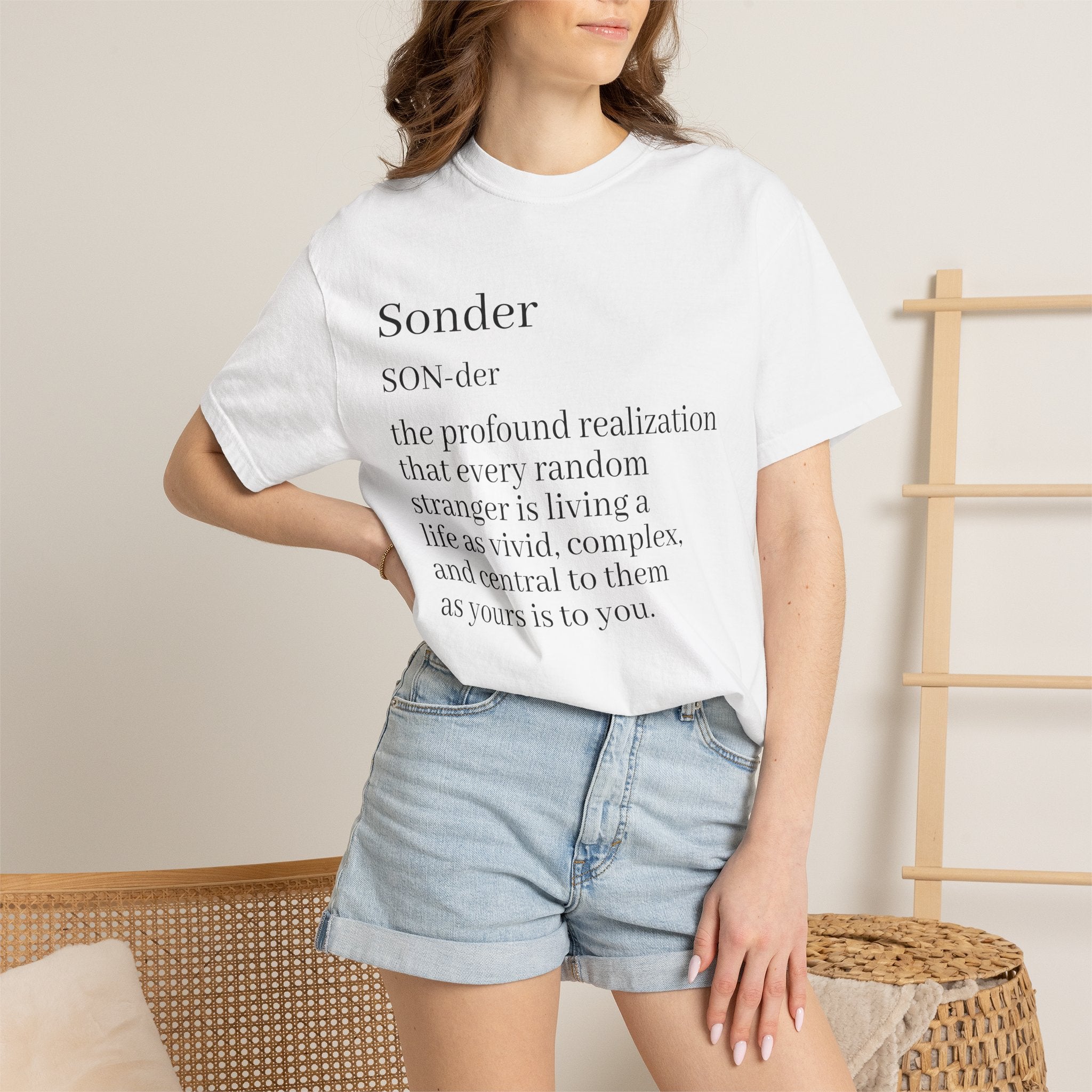 Sonder Definition T-Shirt — Typography Tee Celebrating Empathy