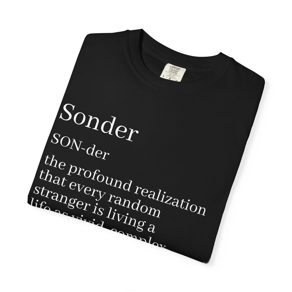 Sonder Definition T-Shirt — Typography Tee Celebrating Empathy