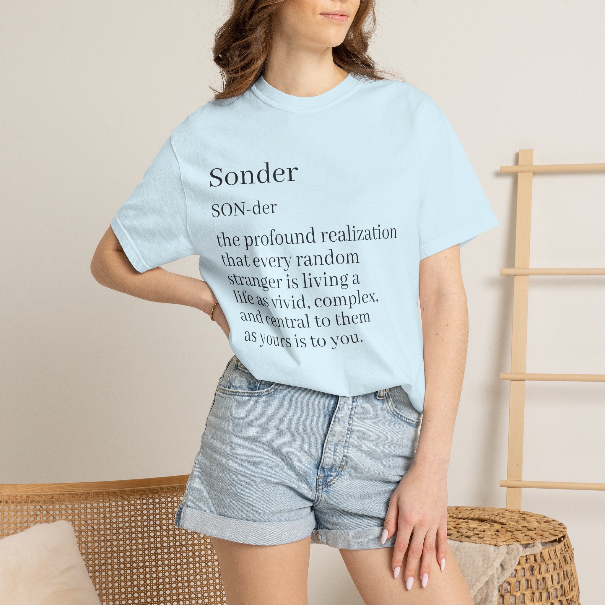 Sonder Definition T-Shirt — Typography Tee Celebrating Empathy