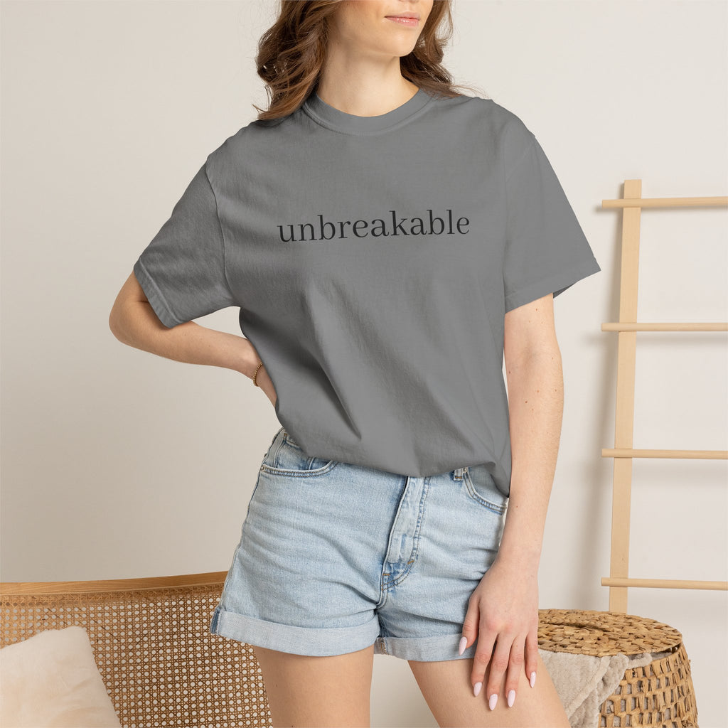 Unbreakable Graphic T-Shirt — Minimalist Empowerment Tee