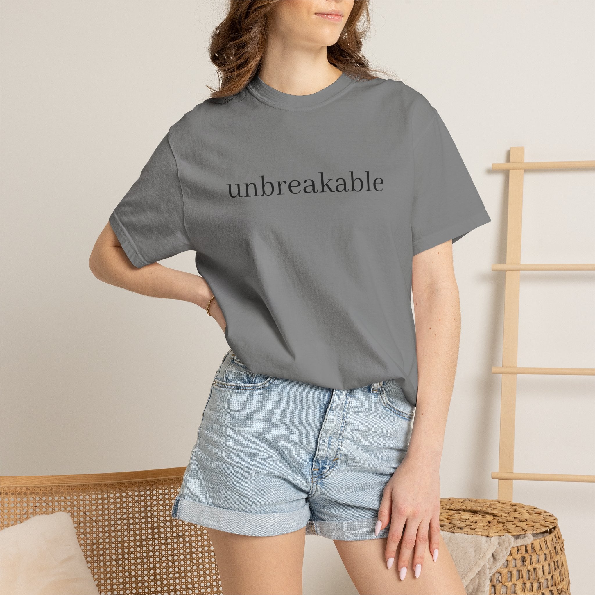 Unbreakable Graphic T-Shirt — Minimalist Empowerment Tee