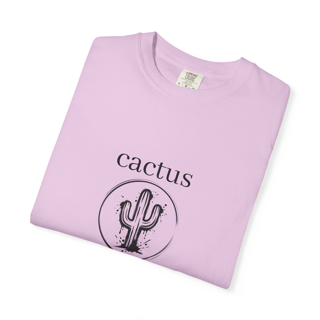 Cactus Graphic T-Shirt — Minimal Desert Tee with 'cactus' Text