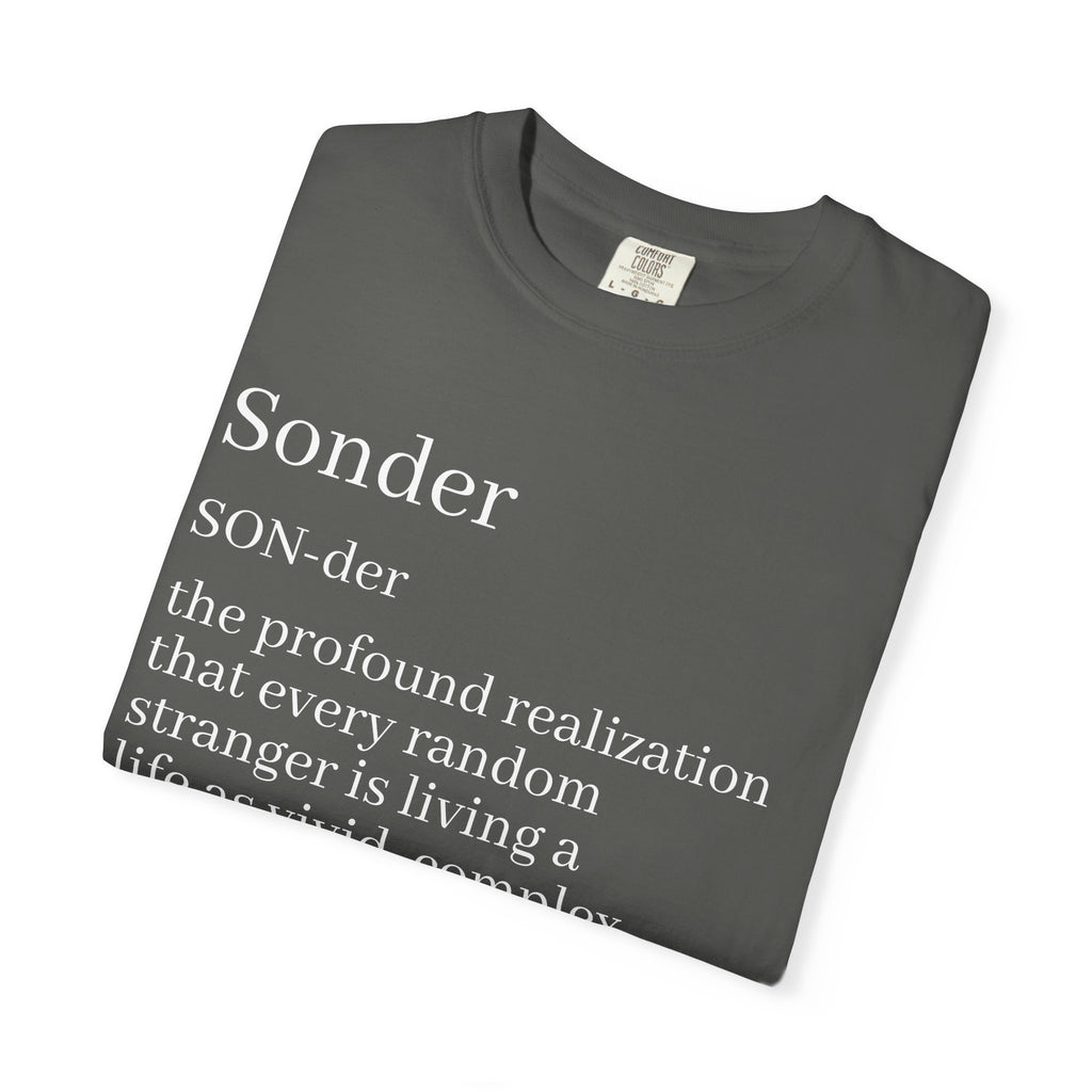 Sonder Definition T-Shirt — Typography Tee Celebrating Empathy