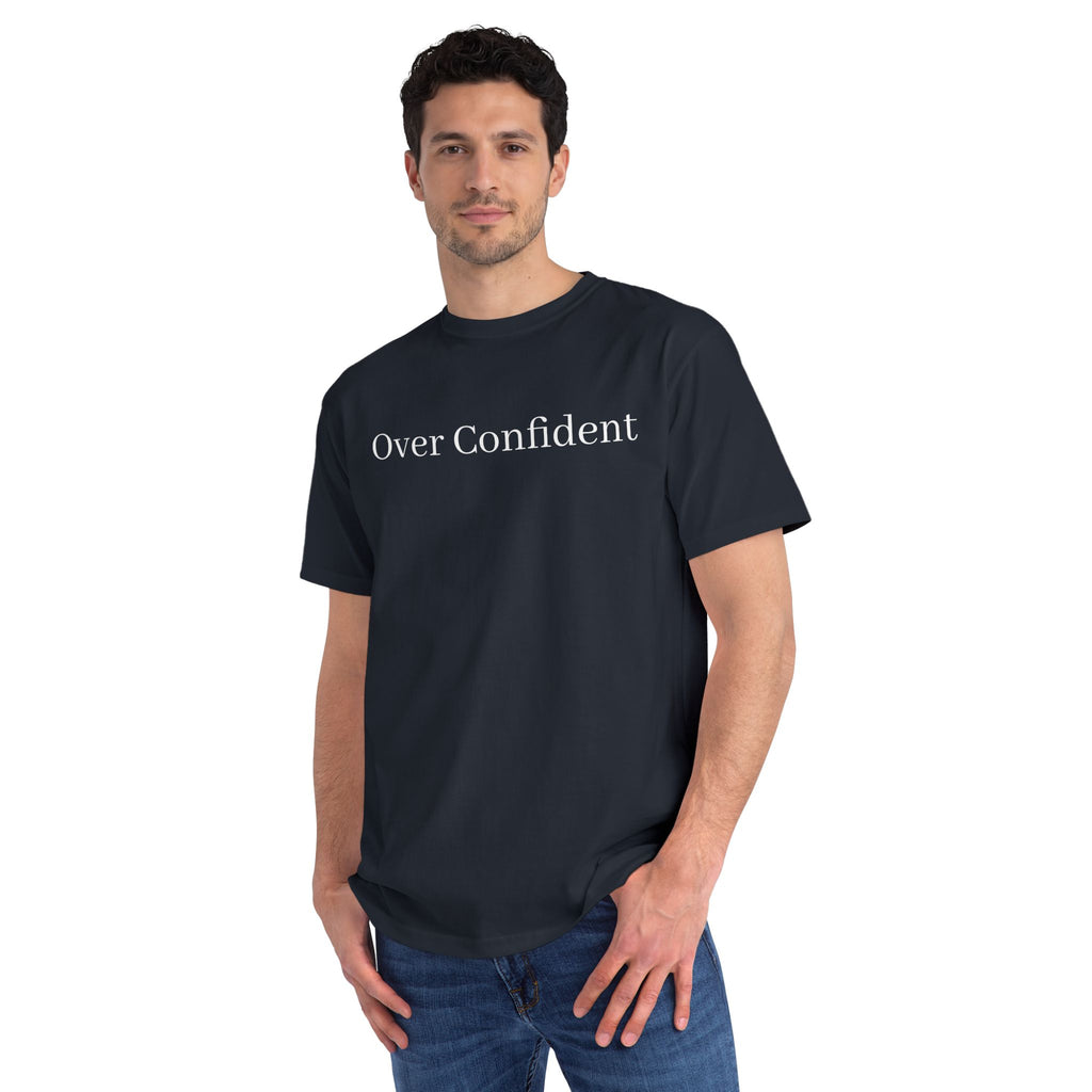 Over Confident T-Shirt — Minimal Script Tee for Bold, Playful Self-Expression
