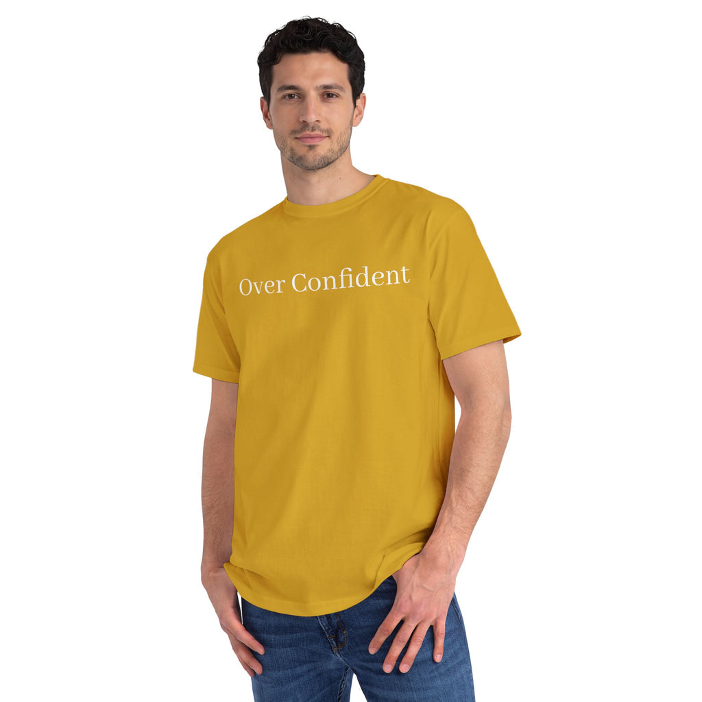 Over Confident T-Shirt — Minimal Script Tee for Bold, Playful Self-Expression