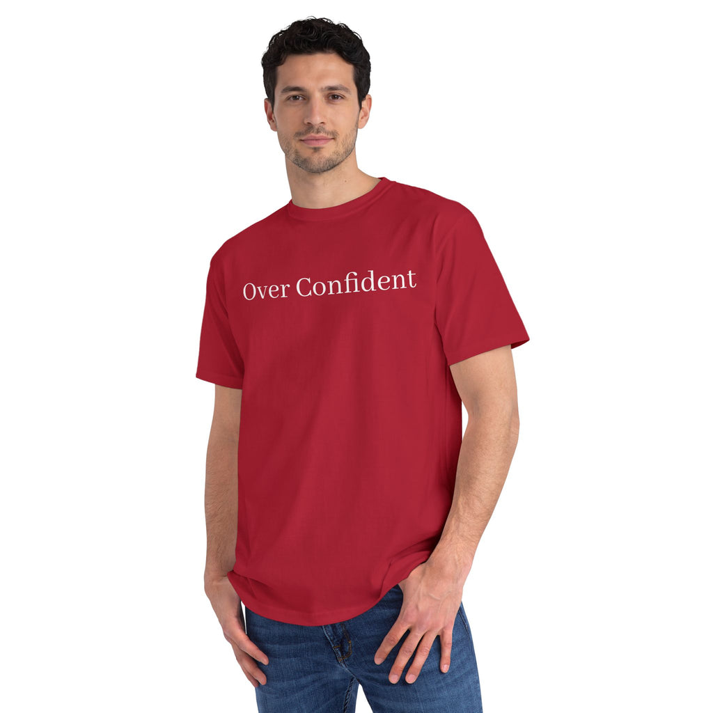 Over Confident T-Shirt — Minimal Script Tee for Bold, Playful Self-Expression